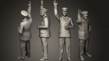 Figurines of people staff passengers12 3d model